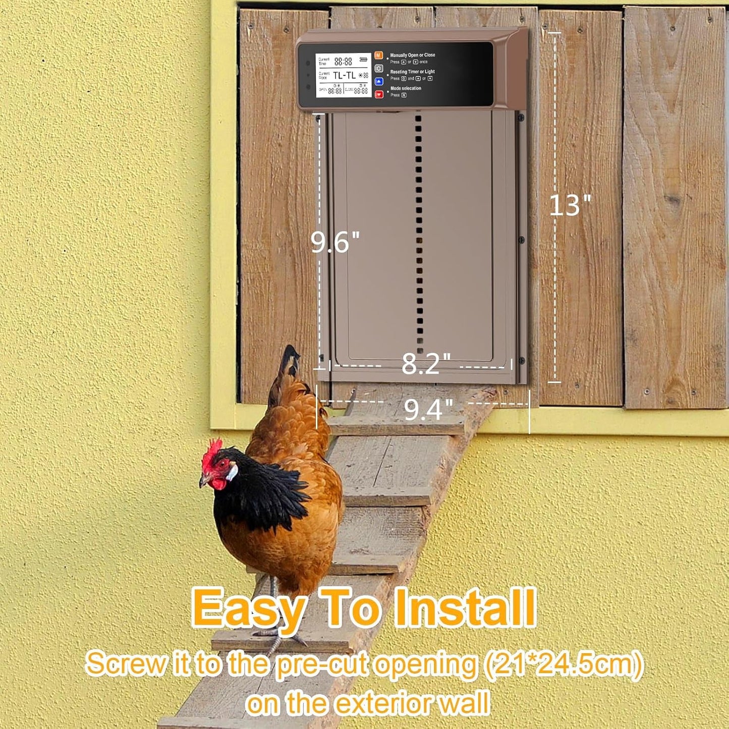 Solar Coop Door