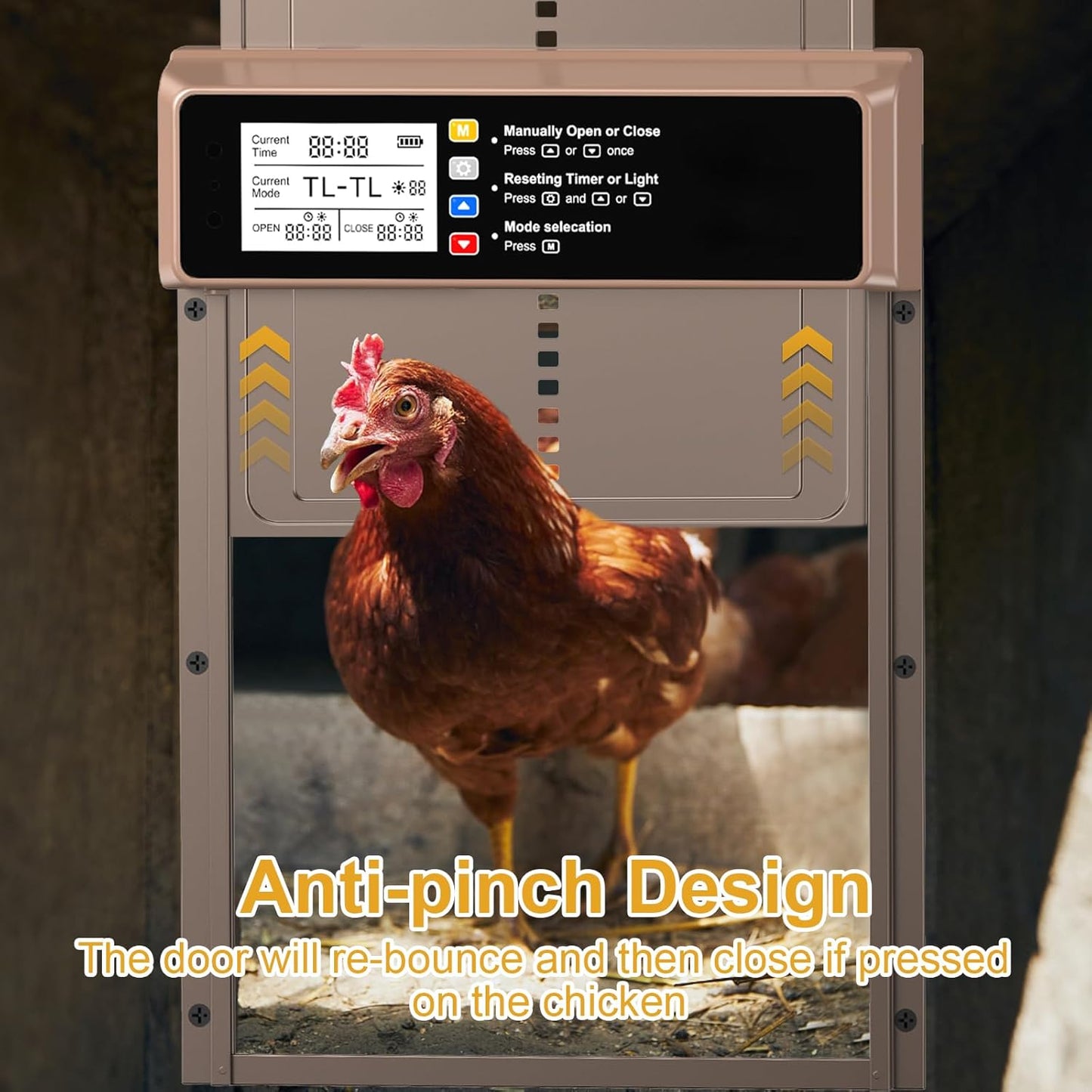 Solar Coop Door