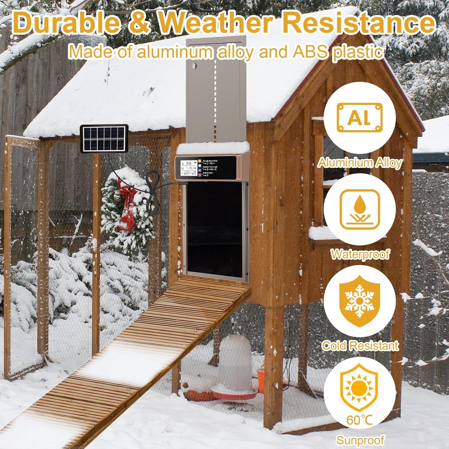 Solar Coop Door