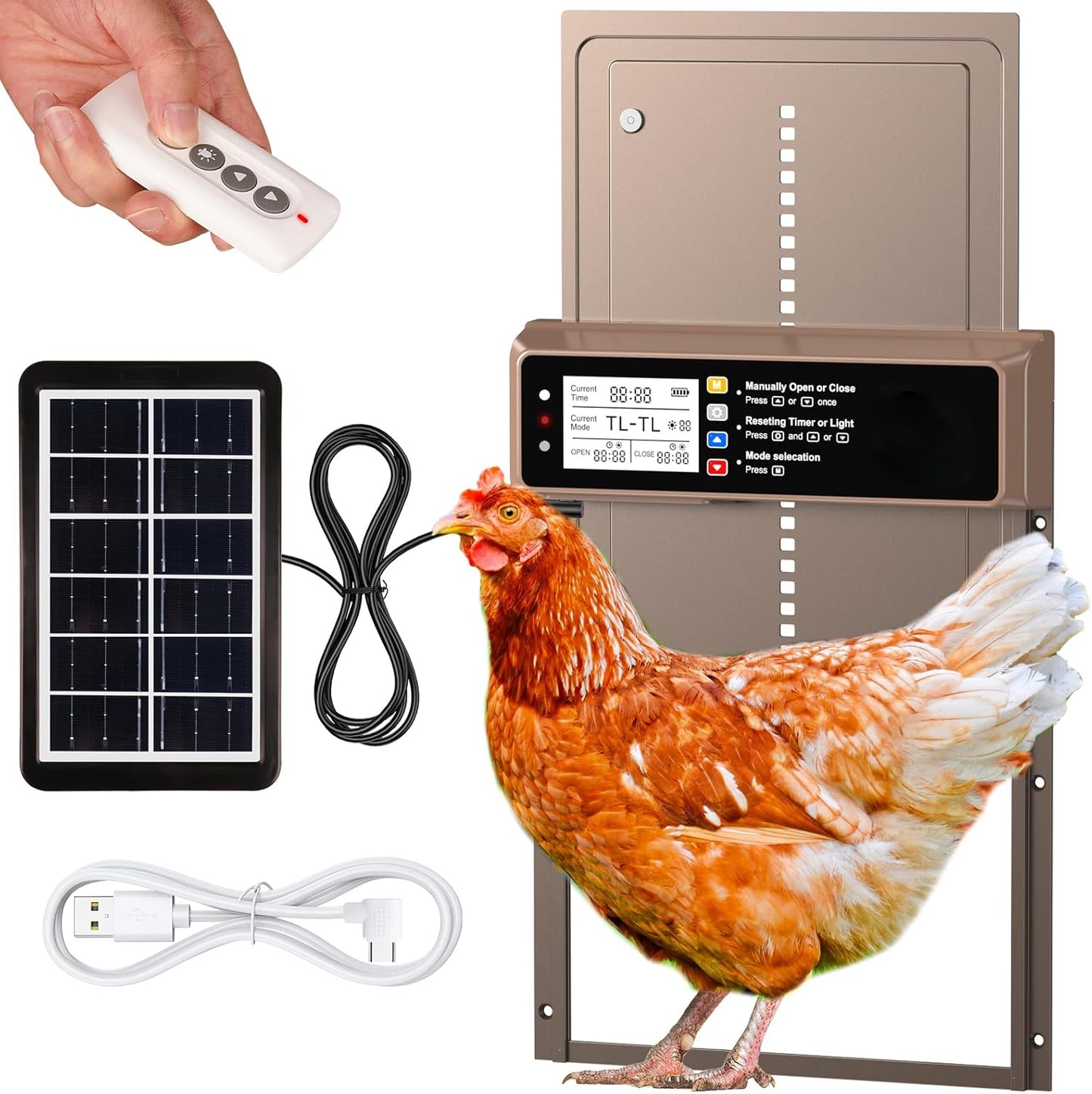Solar Coop Door